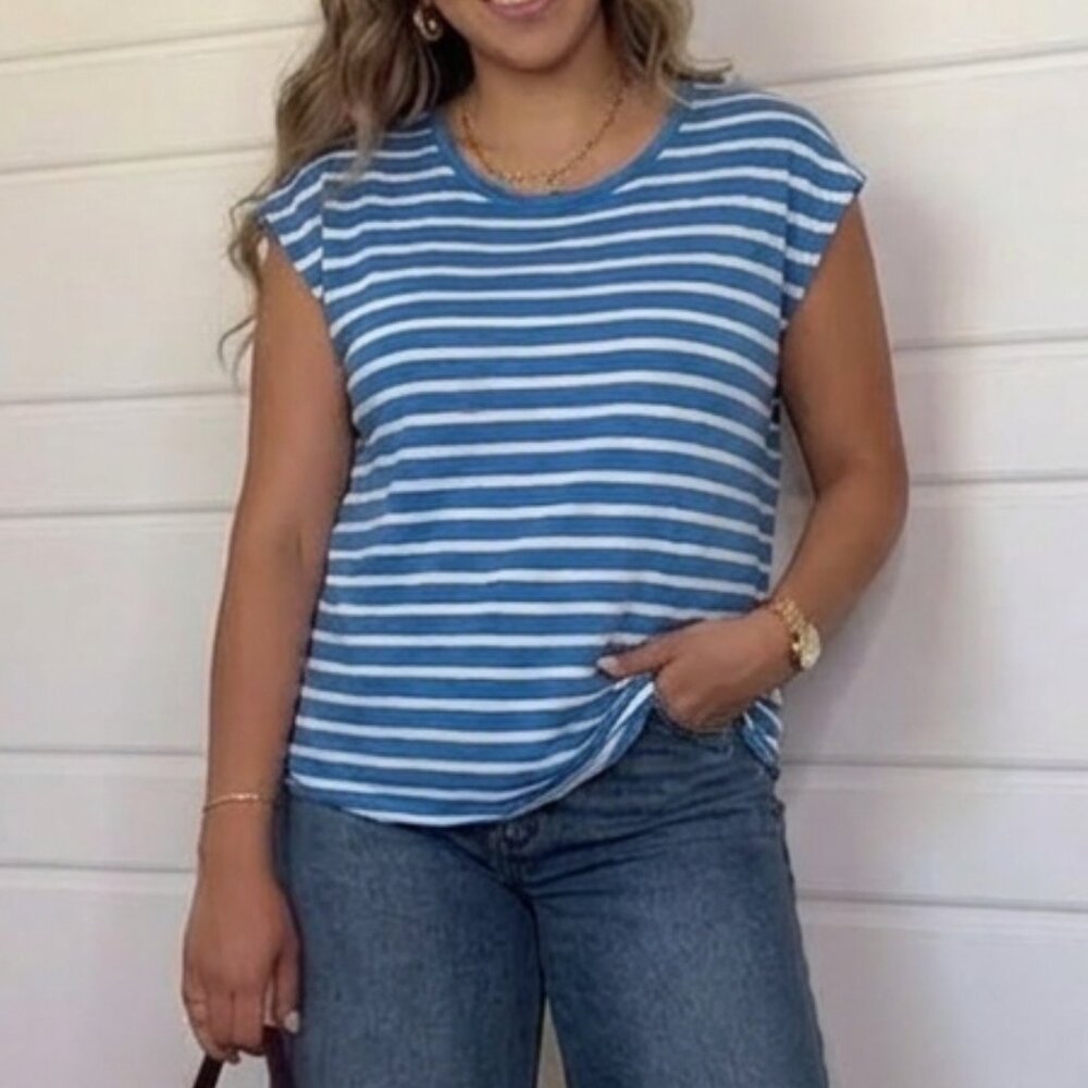 💥🚀💥 Michael Kors Striped Oversized Tee Size XS